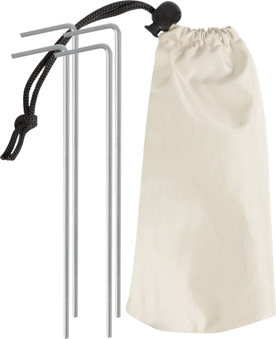 VirtuFit Strandparasol Premium - Windscherm - Beige - 225 x 140 cm