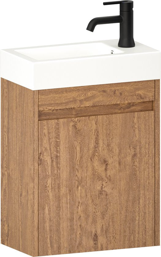 Mirlux Toiletmeubel Warm Eiken - Fonteinmeubel - Wc Meubel - Wc Kastje