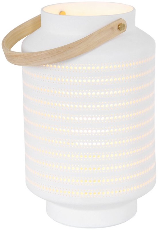 Anne Lighting tafellamp Porcelain - wit - porselein - 14 cm - E14 fitting - 3058W