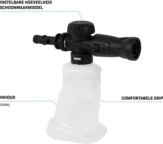 VONROC Schuimsproeier - Schuimkanon 350ML - Voor VONROC Hogedrukreiniger V14, V18, V22, V24 en V25-2 series