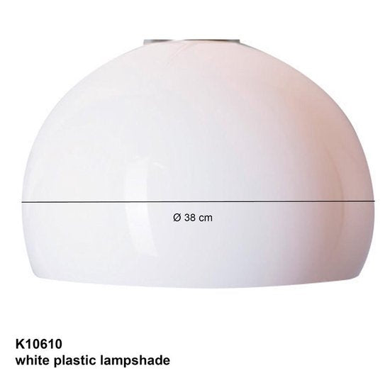 Steinhauer - Lampenkap - Rond 38 cm - Kunststof - Wit