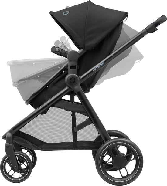 Maxi-Cosi Zelia³ kinderwagen - Essential Black (zwart frame + zwart leer)
