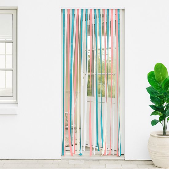 Kinzo Deurhor 220x100 cm – Insectenhor Zonder Boren - Magnetisch Insectengordijn voor Deur – Raamhor & Insectengaas – Herbruikbare Hor voor Balkondeur of Tuindeur