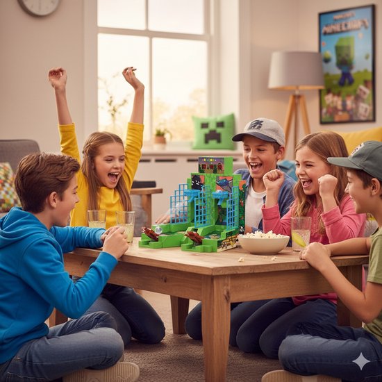 A Ambassador® Minecraft Basketbal - Mini Basketbal spel- Arcade - Elektronisch - 2 spelers - Gezelschap - Machine - Het grote sinterklaasboek 2025