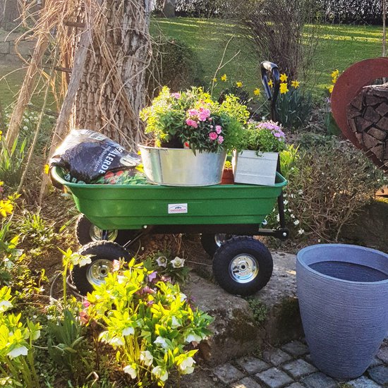Gardebruk Tuinkar - met Kiepfunctie 103,5x51x92,5cm - Groen