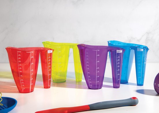 Colourworks Maatbeker Brights Dubbel 600 ML - Groen - 16.3x8x15 cm