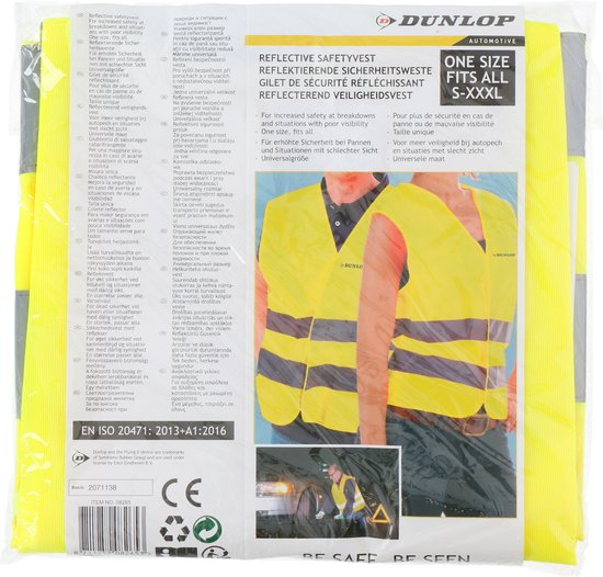Dunlop Veiligheidshesje Unisex M - XXL Geel