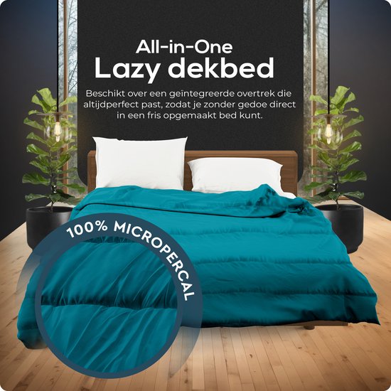 Sleeptime 2 in 1 Dekbed - Dekbed zonder Overtrek - 200x200 - Indigo