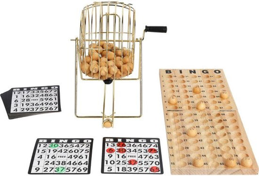Buffalo Bingomolen Set – 24 cm – Compleet met Ballen en Nummerkaart – Ideaal voor Familieavonden, Feestjes en Verenigingen