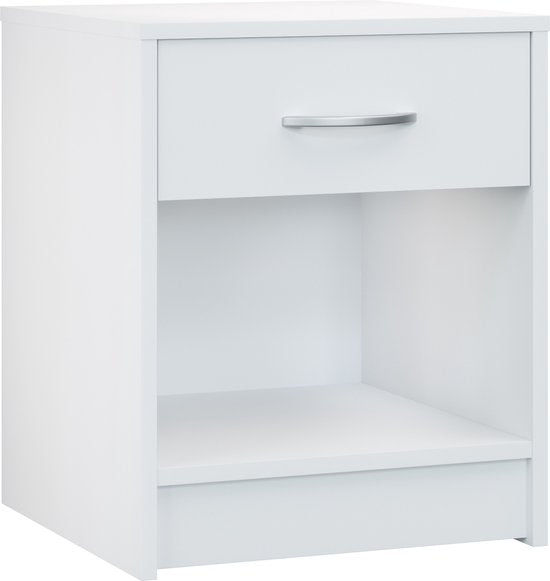 Casaria Nachtkastje Set van 2 - Lade 50x40x35cm - Wit