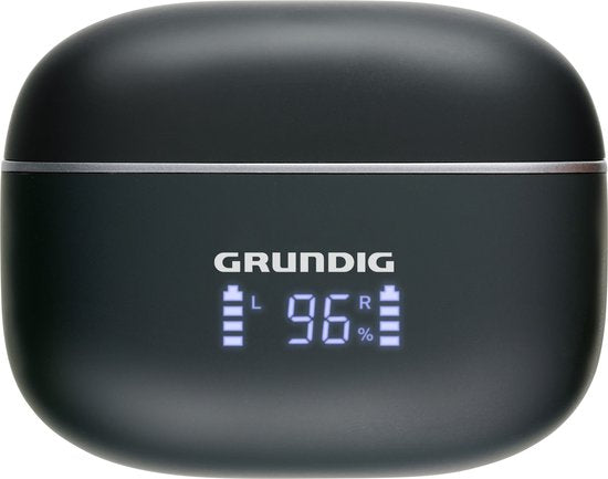 Grundig Draadloze Oordopjes - Bluetooth Oordopjes - Noise Cancelling ANC+ENC - Draadloze Oortjes - Oplaadcase met LED-Display - BT 5.3 - Batterijduur 25 Uur