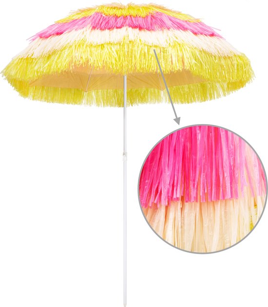Kingsleeve Parasol Hawaii 160 cm – Verstelbaar Kantelbaar - Multicolor