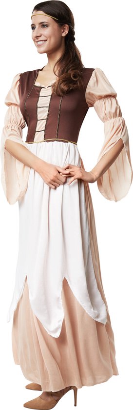 Dressforfun Mooie molenaarsdochter S - verkleedkleding kostuum halloween verkleden feestkleding carnavalskleding carnaval feestkledij partykleding - 302523