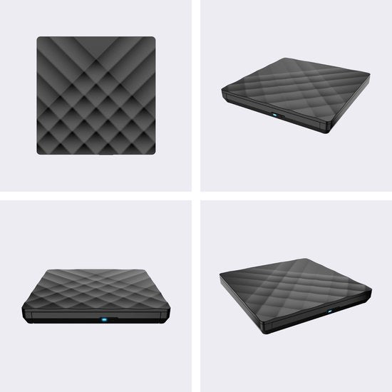 WADU externe DVD Speler voor laptop - Optical Drive & brander - DVD/CD Drive - Geschikt voor Laptop & Macbook - Mini USB en USB C