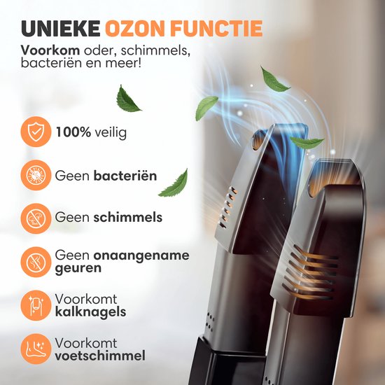 Vulpes Goods® Tech - Schoenendroger & Schoenverfrisser met Ozone - Ozone & Droogfunctie - Incl. 10 Schoenverfrissers - PRO versie