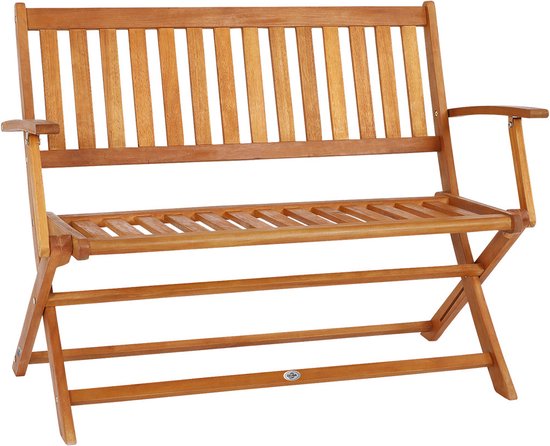 Casaria 2-zits Tuinbank - FSC® Gecertificeerd - 120x90x55 cm Bruin