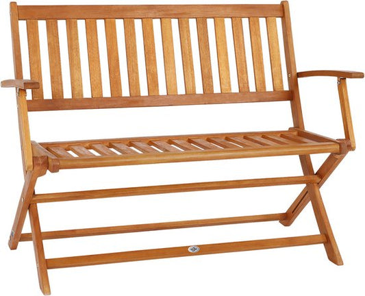 Casaria 2-zits Tuinbank - FSC® Gecertificeerd - 120x90x55 cm Bruin