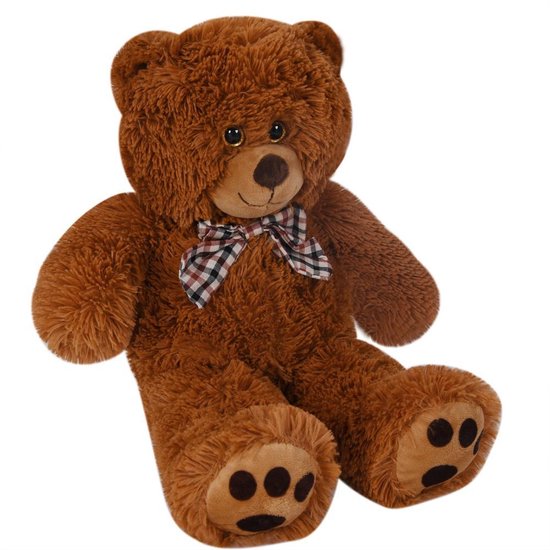 Monzana Knuffelbeer L - 50cm Staand Pluche - Bruin