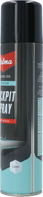 Valma Cockpitspray Hoogglans 400 ml - Reiniging voor Auto Interieur – Stofafstotend - Geschikt voor Kunststof en Leer