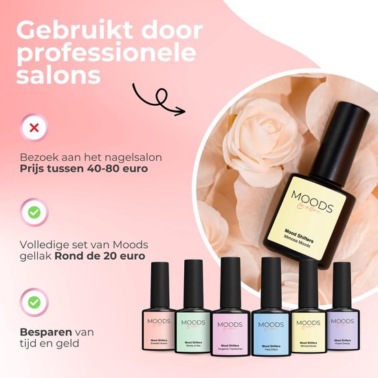 Moods Gellac 6-delige Set - Gellak Starterspakket - Gel Nagellak - 8ML - Mood Shifters - Gellac - Nagels - Chique Kleuren