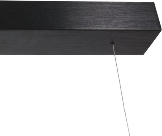 Hanglamp Bloc 3296ZW Zwart Hoogteinstelbaar van Glas en Metaal - Steinhauer, 120 cm met LED Module en Dimbaarheid