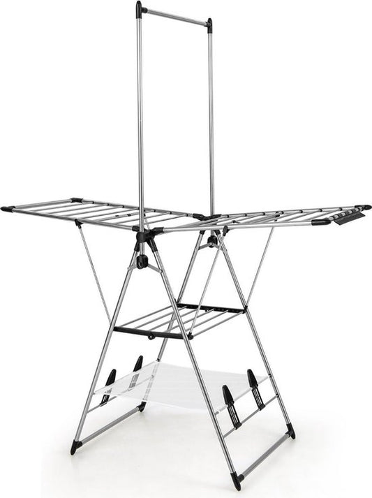 Coast Droogrek met Hangrek - 158 x 61 x 192 cm - Zilver