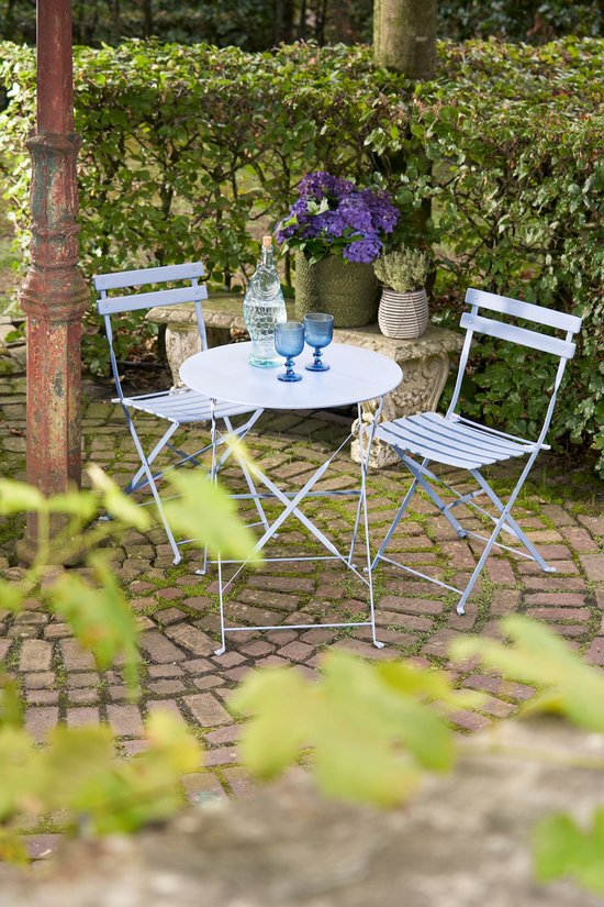 Mica Decorations Laurence Bistroset - Set van 3 - Metaal - Lichtblauw
