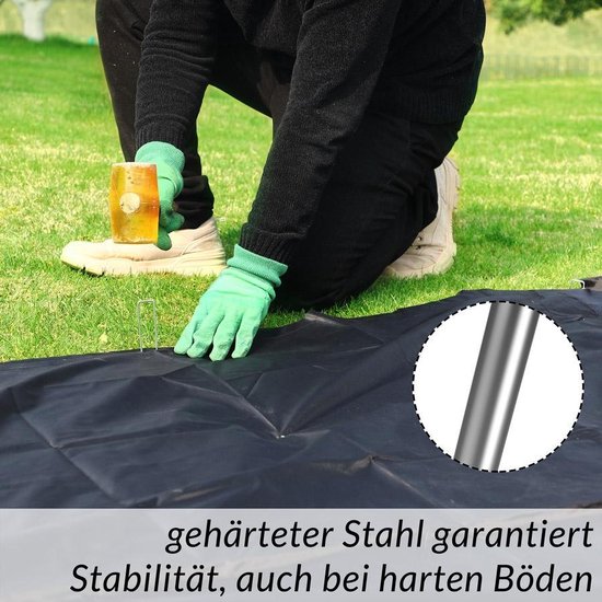 Gardebruk Haringen - Set van 50 gegalvaniseerd Staal - lxØ 150x2,7mm