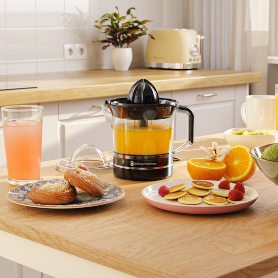 KitchenBrothers Citruspers - Compact - Handmatig - 0.7L - Zwart