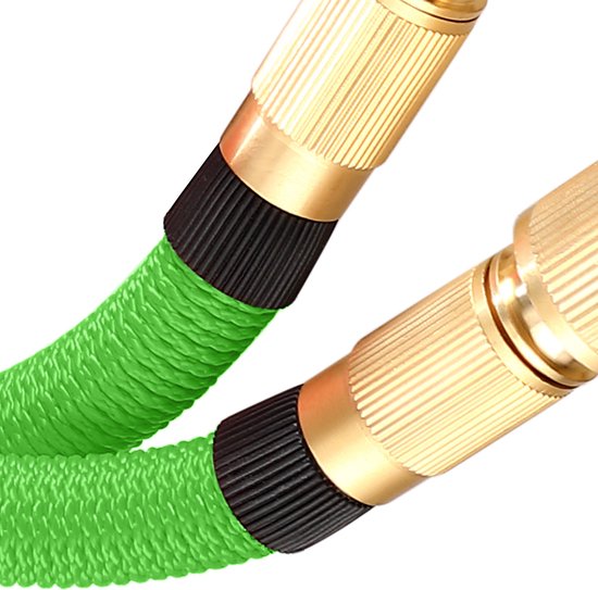 Gardebruk Tuinslang Flexibel - 30m 1/2" 3/4" Inch Wandmontage - Groen