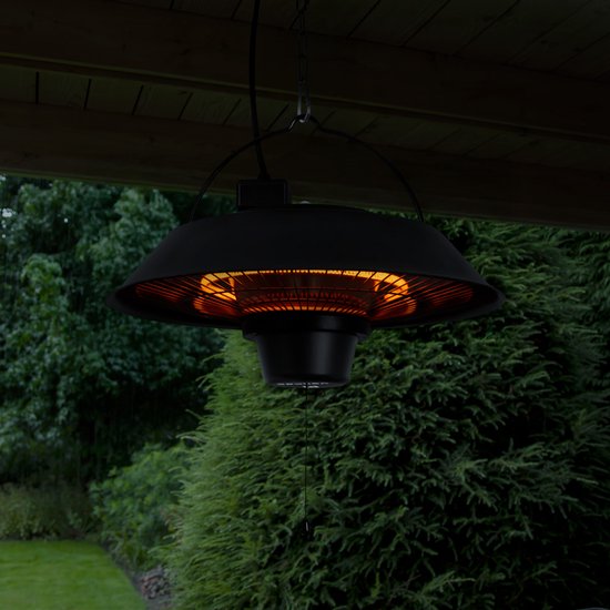 VONROC Sfeervolle terrasverwarmer – Heater Ustica – Infrarood – 1500W - Hoog rendement – Carbonfiberlamp
