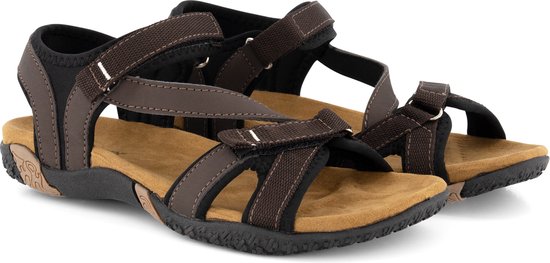 Travelin' Sandalen - Helsem - Dames - 38 - Bruin