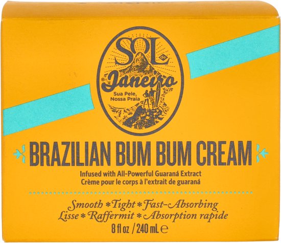 Sol de Janeiro Brazilian Bum Bum Cream - Bodycrème met cafeïne voor stevige huid - 240ml