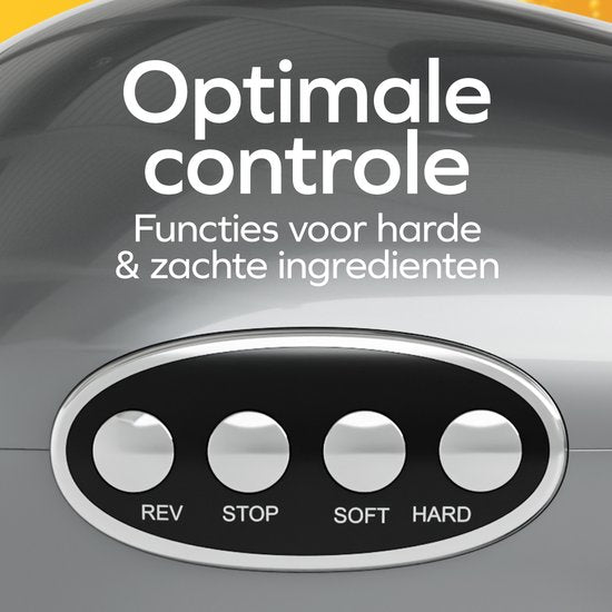 KitchenBrothers Slowjuicer XL - Juicer - Groenten en Fruitpers - 43 mm en 70 mm invoer - 500 ml - Grijs