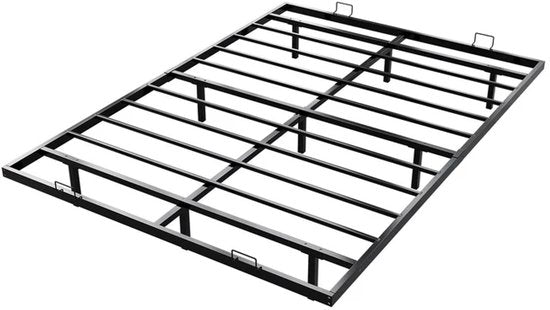 Metalen Bed Palamos - 140 x 200 cm - Incl. LED - Zwart