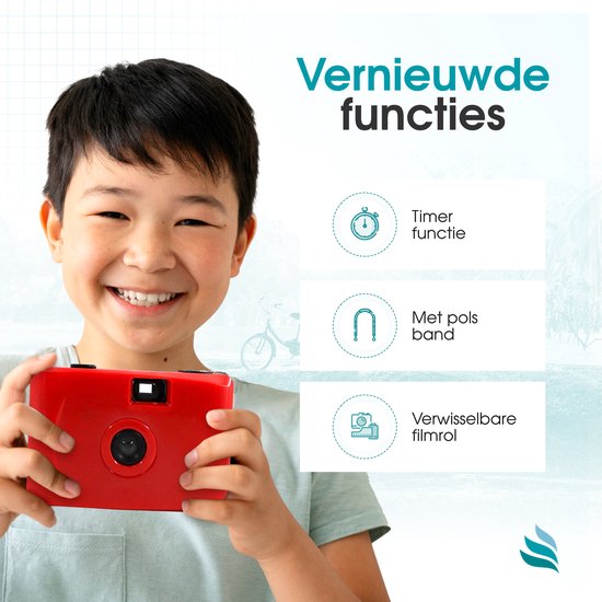 TibaGoods Wegwerpcamera - Met rol - Waterdicht - Analoge Camera - Kinder Camera