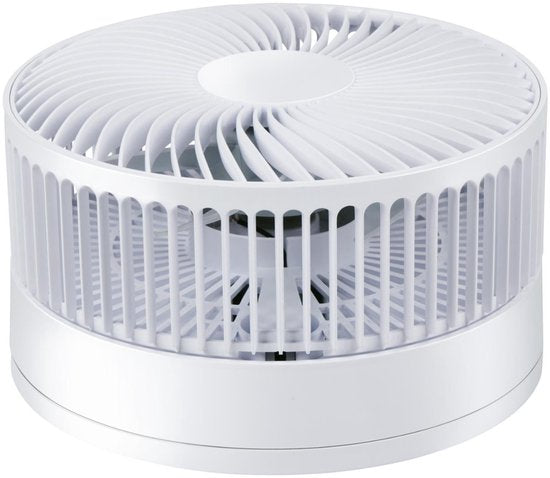 Lifetime Air Tafelventilator Telescopisch - Ventilator Staand met USB en Oplaadbare Batterij - Mini Ventilator met 4 Snelheden - Verstelbaar 13-55 cm - Wit
