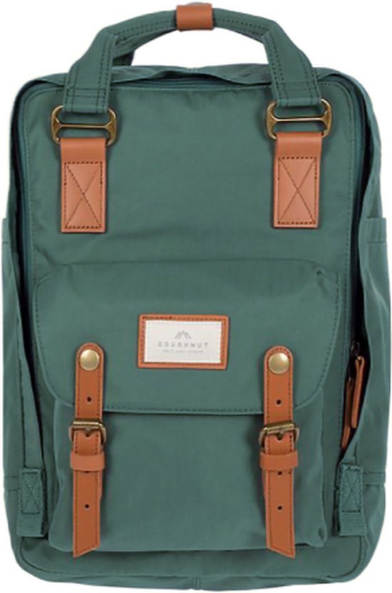 Doughnut laptoprugzak / Rugtas / Schooltas - 14 inch - Macaroon 14 - Slate Green