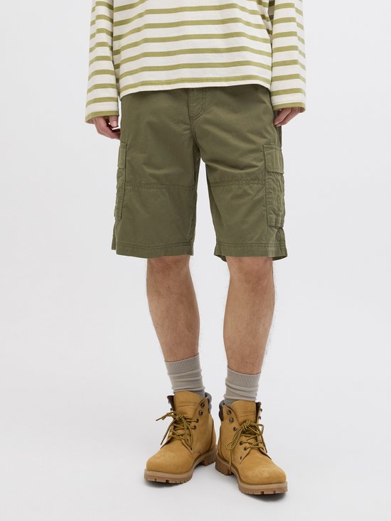 JACK&JONES - Maat M - JWHZEUS CARGO SHORTS MID SN - Heren - Bermuda shorts