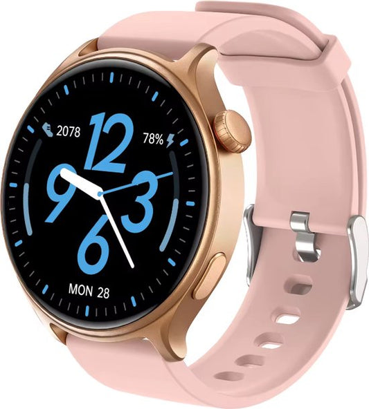 Maoo GTR Serie 2 Smartwatch Dames – Stainless Steel & TPU Band – Stappenteller, Hartslagmeter, Slaapmonitor – Multisport – Android & iOS – Roze / Rosé Goud