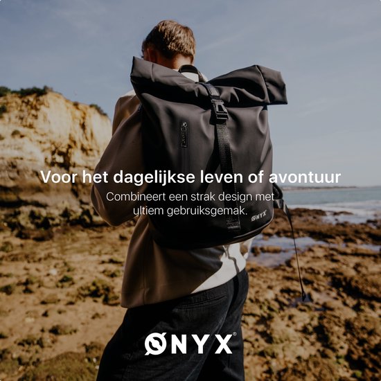 ONYX Rolltop PRO Rugzak 20 tot 30L - Met Laptopvak - Verstelbare Rugtas - Reistas - Waterbestendig en Duurzaam - Forest Green