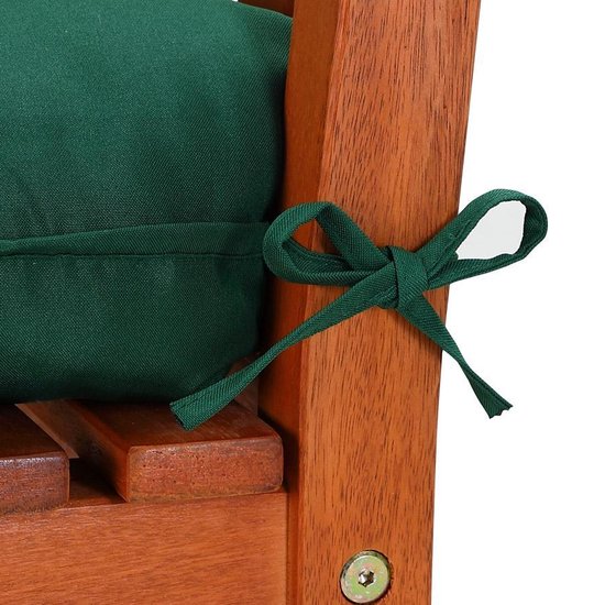 Bankkussen 110x45x8cm Viscose Binnen Buitenkussen Tuinkussen Zitkussen Groen