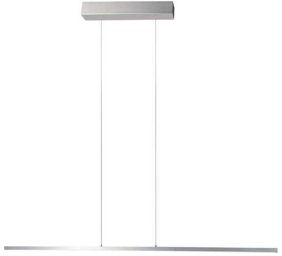 Steinhauer - Design Hanglamp Bande - Moderne Metaal Lamp met LED - In Hoogte Verstelbaar - Staal Kleur
