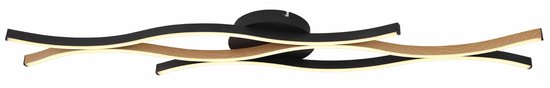 Globo plafonniere Geronimo - zwart - metaal - 67206DW