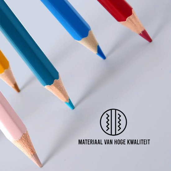 CreaTime - 120 Stuks Professionele Kleurpotloden Voor Volwassenen en Kinderen - Potloden Set