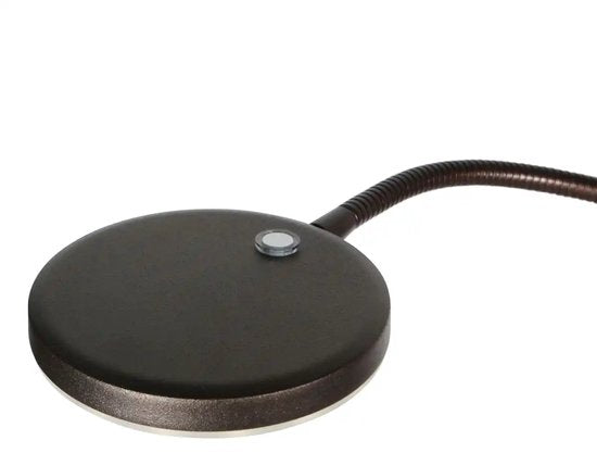 Vloerlamp Platu 3351CA - Dimbaar met instelbare lichtkleur, bruin kunststof en metaal, trendy design, Mexlite, perfect voor binnengebruik