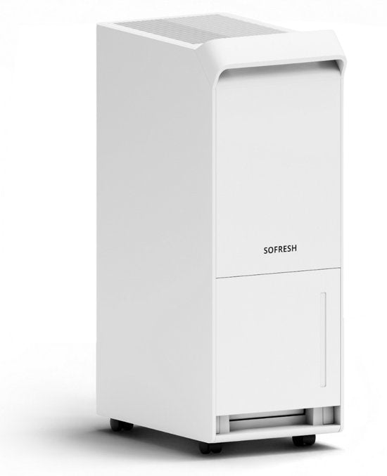Sofresh luchtontvochtiger 25 Liter per dag - Ontvochtiger en Dehumidifier voor Kelder, Badkamer, Zolder en woonkamer - Wit