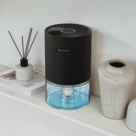 Bloomfold Luchtontvochtiger - Compact 700ML - 250ML per dag - voor Slaapkamer, Woonkamer en badkamer