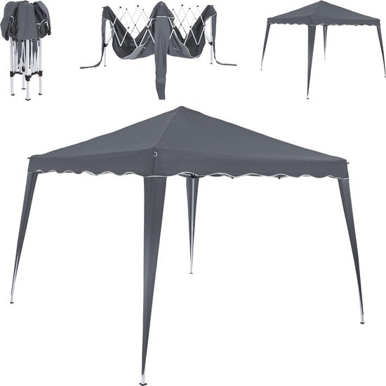 Casaria Vouwpaviljoen Capri - Popup 3x3m Antraciet