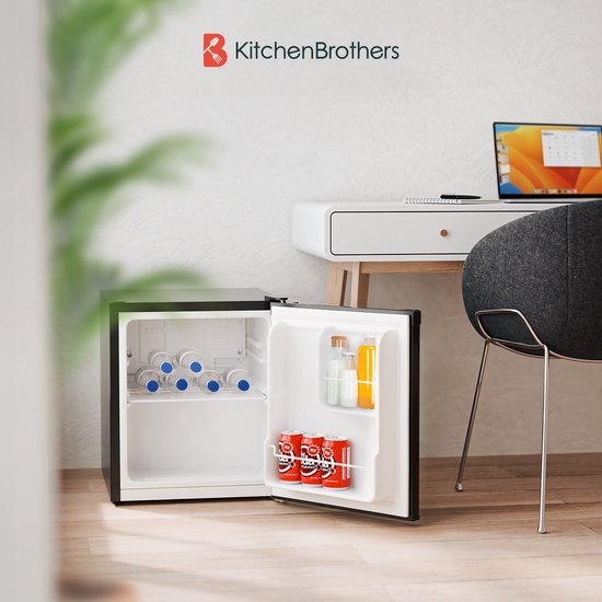 KitchenBrothers Mini Koelkast KB4024 - 40L - Vrijstaand - 44 x 47 x 57,1 cm - Zwart